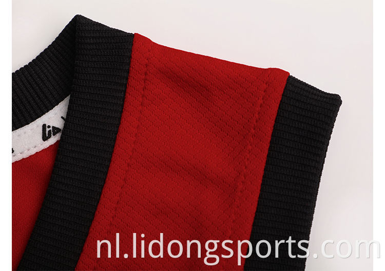 Blanco polyester gesublimeerde digitale basketbalshirts om te bedrukken